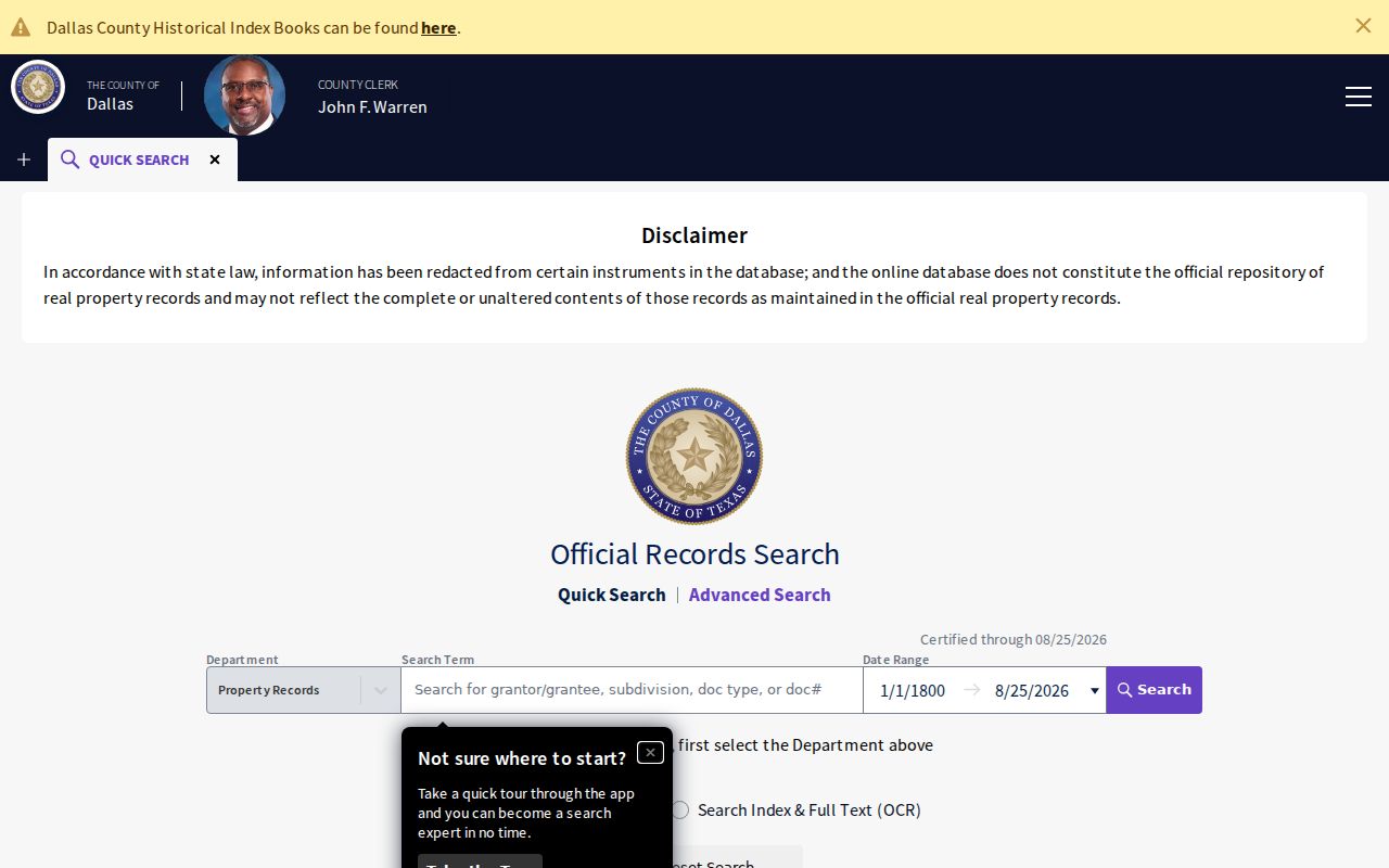 Mesquite residents directory Dallas County deed index search