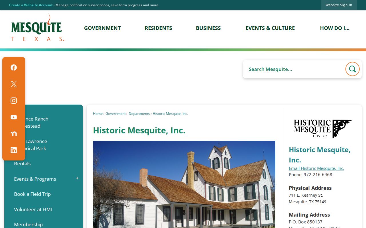 Mesquite city directory historic holdings research